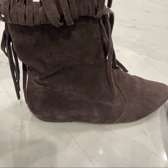 Sam Edelman brown fringe booties - Picture 5 of 16